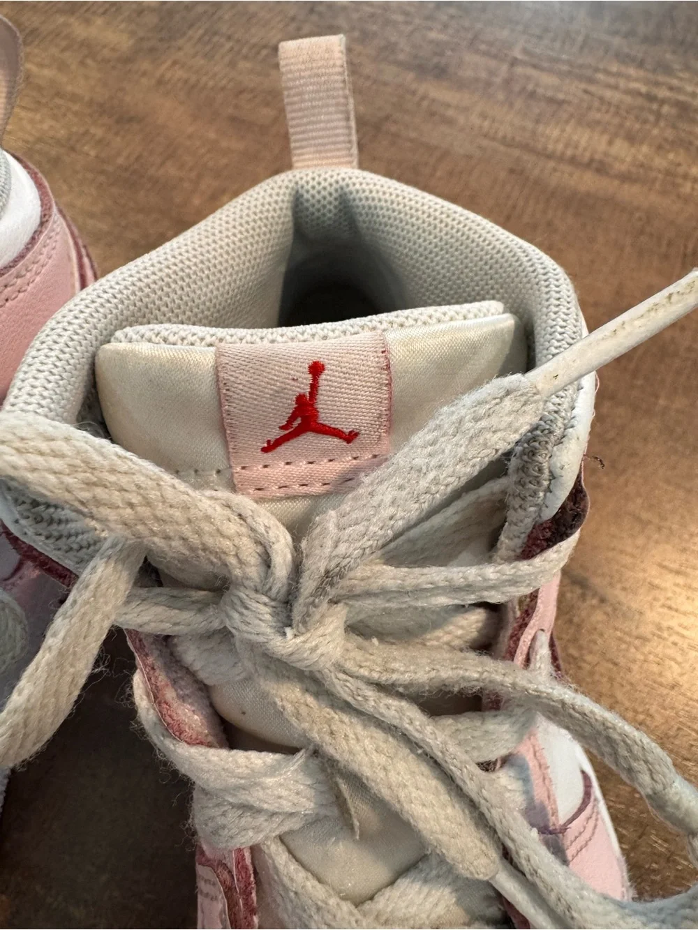 Nike Air Jordan 1 Mid Pink White Toddler Girls Sneakers Size 10C